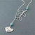 TURQUOISE SPRING Beautiful Bird Lariat Necklace