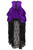 Top Drawer Steel Boned Purple Velvet Victorian Bustle Underbust Corset Dress