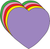 Heart Large Assorted Color Creative Cut-Outs