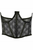 Lavish Skull Mesh Open Cup Waist Cincher