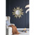 37" Gold Abstract Sunburst Iron Framed Accent Mirror