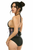 Top Drawer Patent & Fishnet Underbust Corset