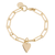 SMALL HELENA & LARGE ELONGATED LINK CHAIN BRACELET