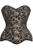 Top Drawer Curvy Brocade Double Steel Boned Overbust Corset
