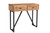 36" Natural and Black Solid Wood Distressed Frame Console Table And Drawers