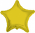 Gold Star Mylar Balloon