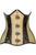 Top Drawer Brocade & Faux Leather Steel Boned Under Bust Corset