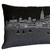 Homeroots Home Decor Charleston Nighttime Skyline Lumbar Decorative Pillow, Black, 24 Inches