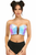 Lavish Holo Lace-Up Bustier Top