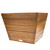 19" Brown Wood Indoor Outdoor Square Planter Box