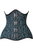Top Drawer CURVY Teal Brocade Double Steel Boned Under Bust Corset