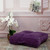 Homeroots Home Decor Corduroy Styled Purple Tufted Floor Pillow
