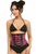Top Drawer Patent & Fishnet Underbust Corset
