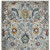 3' X 5' Orange and Ivory Floral Power Loom Area Rug