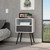 25" Gray Wood One Drawer Nightstand