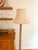 Antiqued White Monay Shantung Silk Bell Lamp Shade