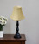 Antiqued White Monay Shantung Silk Bell Lamp Shade