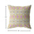 18” Yellow Lavender Geofloral Zippered Suede Throw Pillow
