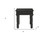 24" Black Distressed Solid Wood End Table