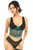 Lavish Holo & Fishnet Underwire Waist Cincher Corset