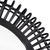 31" Black Bamboo Pierced Round Accent Mirror