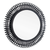 31" Black Bamboo Pierced Round Accent Mirror