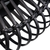31" Black Bamboo Pierced Round Accent Mirror