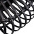 31" Black Bamboo Pierced Round Accent Mirror