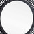 31" Black Bamboo Pierced Round Accent Mirror