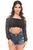 Lined Lace Long Sleeve Peasant Top