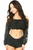 Lined Lace Long Sleeve Peasant Top