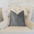 Plutus Amalfi Blue and Ivory Luxury Throw Pillow