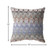 18” Orange Gray Hatch Zippered Suede Throw Pillow