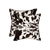 Set of Two 18" Brown And White Faux Fur Throw Pillows - 689805010072