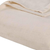 Twin Ivory Cotton Basketweave Geometric Blanket - 608219165536