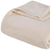 Twin Ivory Cotton Basketweave Geometric Blanket - 608219165536