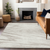 9' X 12' Ivory And Beige Abstract Washable Indoor Outdoor Area Rug - 606114996682