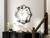 MirroGlass Silent Analog Geometric Wall Clock - 880016526578