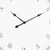 MirroGlass Silent Analog Geometric Wall Clock - 880016526578
