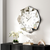 MirroGlass Silent Analog Geometric Wall Clock - 880016526578