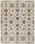 9' X 12' Ivory Blue And Tan Wool Floral Tufted Handmade Stain Resistant Area Rug - 606114139713