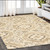 5' X 8' Beige And Ivory Wool Abstract Hand Tufted Area Rug - 608219366636