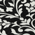 8' Black And Ivory Round Floral Washable Indoor Outdoor Area Rug - 608219070939