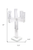 20" Clear Faceted Crystal Tabletop Candelabra Candle Holder - 880016739992