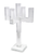 20" Clear Faceted Crystal Tabletop Candelabra Candle Holder - 880016739992