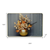 24" Beige Gold And Gray Solid Wood and Acrylic Silent Analog Floral Wall Clock - 880016553734