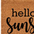 24" X 48" Brown And Black Hello Sunshine Outdoor Coir Door Mat - 880024977805
