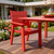 26" Red Heavy Duty Plastic Outdoor Dining Chair - 880016772159