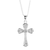 Necklace Bud Cross Silver-Plated 18L - 603799690010