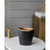 Cast Aluminum Oval Table Vase - 880016684575